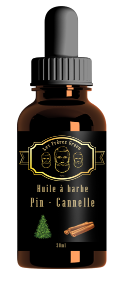 beard oil pine and cinnamon